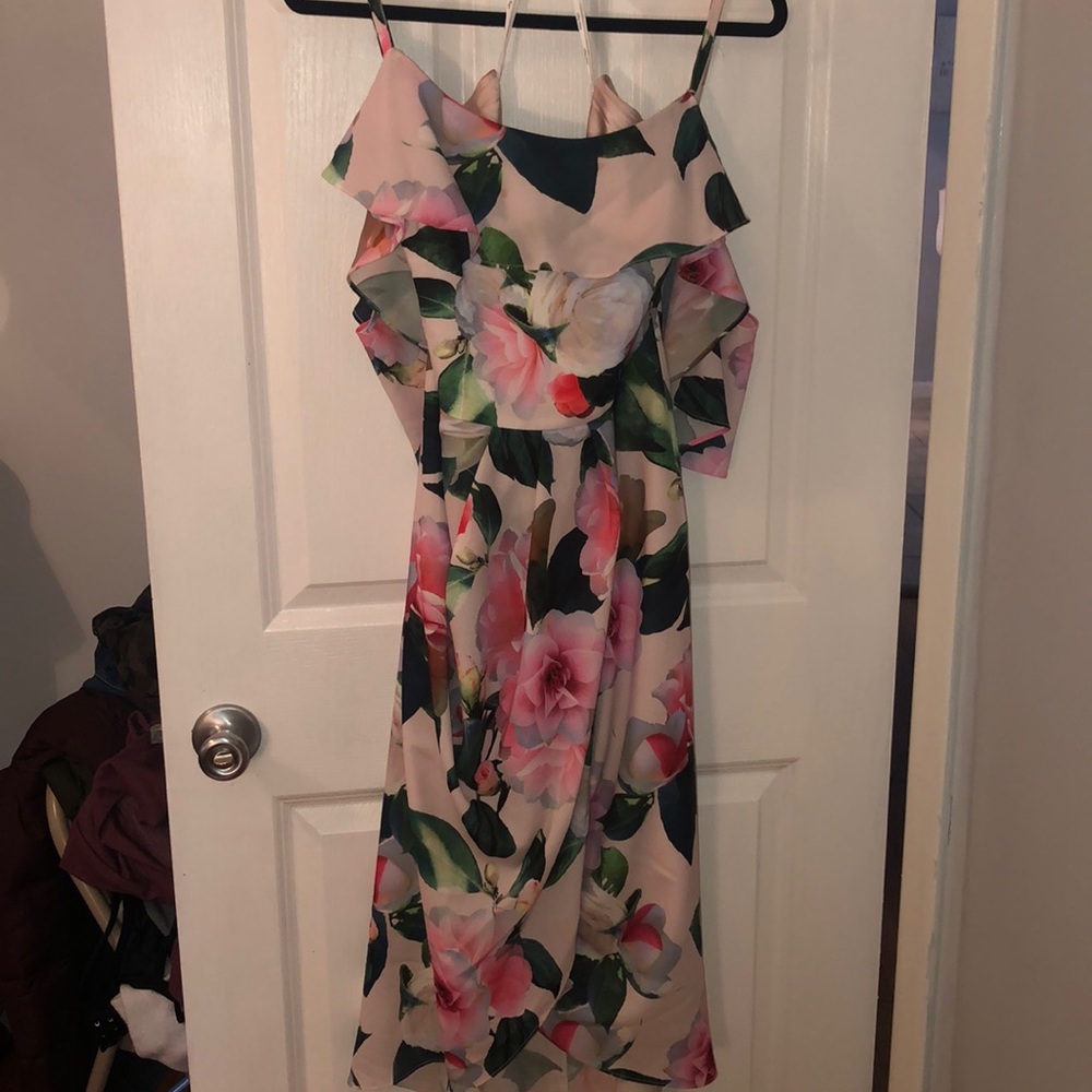 Floral dress.